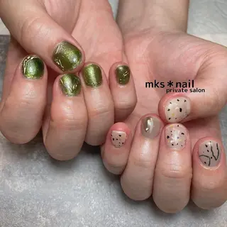 ネイル mks＊nail //  枚方長尾のネイルデザイン