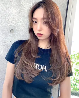 ロング 似合わせレイヤー 🇰🇷荒木洋文のヘアスタイル
