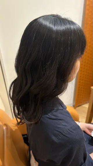 ロング カラー 似合わせ 顔周りYUUGAのヘアスタイル