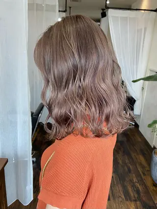 セミロング 柳沼 沙季奈のヘアスタイル
