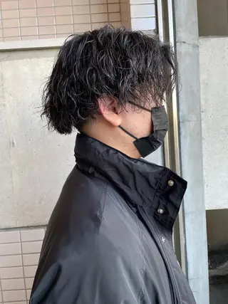 パーマ メンズ 大阪美容師 井上智博のヘアスタイル