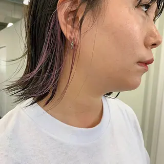 カラー 瑠己杏 :ボブ/ ハイトーンワンカラーのヘアスタイル