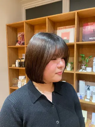 ミディアム 艶カラー/縮毛矯正 🩰chihiroのヘアスタイル