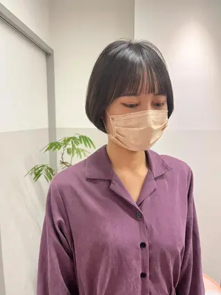ショート カラー ヘアアレンジ 🫧umu.🫧韓国 /レイヤー/ハッシュのヘアスタイル