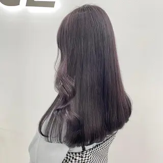 ロング カラー 淡色ラベンダー♡ ニーナ🎀🦙のヘアスタイル