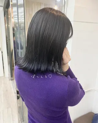 ミディアム ☀️透明感color KURO☀️のヘアスタイル