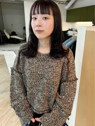 ミディアム LUVISM ボブ りきカットモデル募集のヘアスタイル