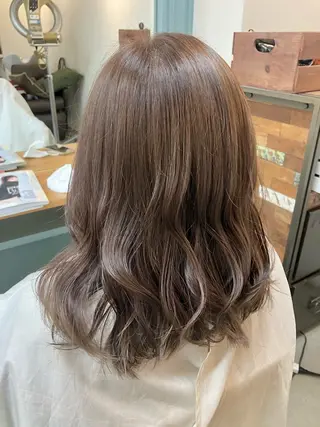ミディアム 似合わせ×透明感 カラー🤍MAOのヘアスタイル