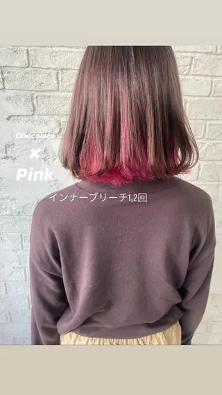 ミディアム カラー オリーブ/アッシュ やわらか透明感カラーのヘアスタイル