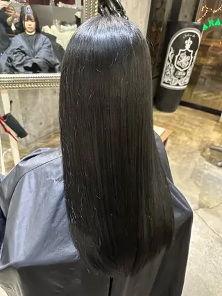 ロング 🔥コテ巻き風 ボブパーマ🔥のヘアスタイル