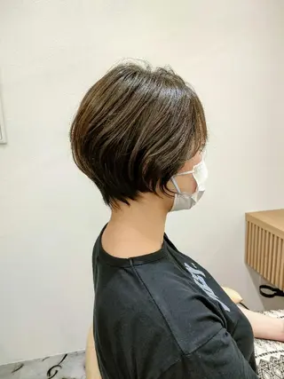 カラー ショート 【似合わせ・レイヤー ・パーマ】海気のヘアスタイル