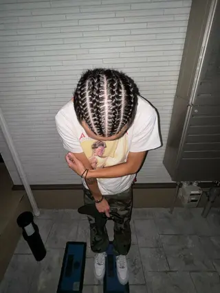 メンズ 【姫路】羽エクステ/ ブリーチ/HINAのヘアスタイル