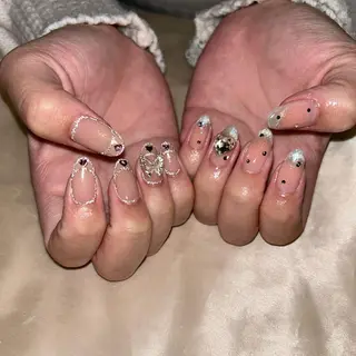 ネイル パラあり！フィルイン 美フォルムのネイルデザイン