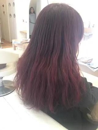 セミロング カラー パーマ 小田原NO1 美容師 飯田飛翔のヘアスタイル