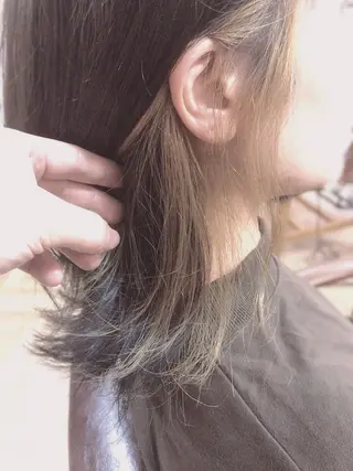 ミディアム カラー 菊池 貢平のヘアスタイル