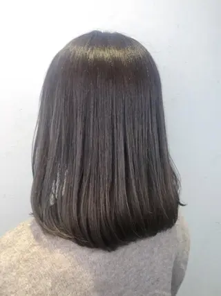 ミディアム パーマ 池田 寿子のヘアスタイル