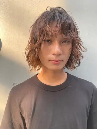 ミディアム カラー メンズ CEINE+ officialのヘアスタイル
