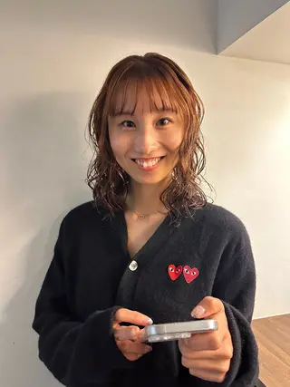 ミディアム パーマ ✨髪質改善/ 縮毛矯正✨ケント🌳のヘアスタイル