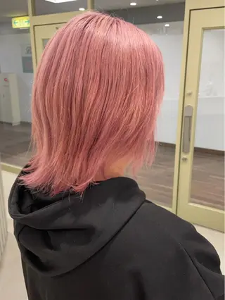 カラー カットパーマモデル 山中 遥のヘアスタイル