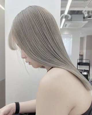 セミロング カラー ヘアアレンジ GiseL天神カラー 髪質改善/ブリーチのヘアスタイル