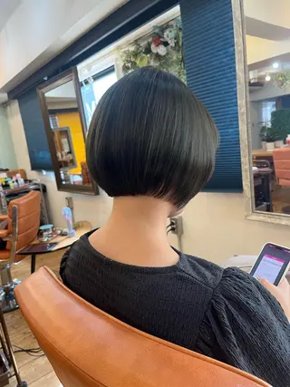 ショート ⚪️髪質改善 縮毛 店長 コウ⚪️のヘアスタイル