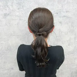 ロング カラー ヘアアレンジ JUNSHIN🦋 ヘアセット／カラーのヘアスタイル