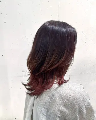 ミディアム カラー レイヤー/ショート /服部ルミナ🦋のヘアスタイル
