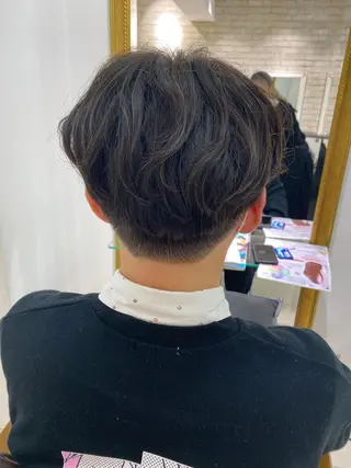 パーマ メンズ 透明感カラー 古山 結季🌙🖤のヘアスタイル