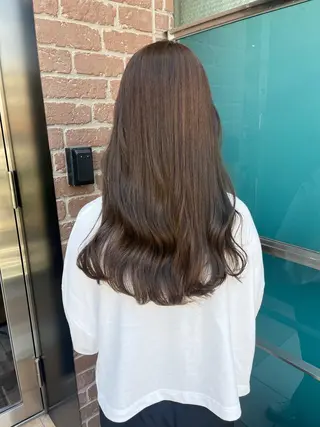 ロング カラー パーマ ヘアアレンジ メンズ キッズ ネイル マツエク・マツパ アイブロウ 久木原 ゆりのヘアスタイル