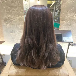 セミロング カラー ヘアアレンジ afrodite 〈京橋〉Riyuのヘアスタイル