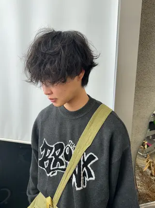 パーマ メンズ 早瀬裕之 パーマのヘアスタイル