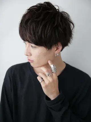 パーマ メンズ レイヤーカット✂️ 横浜No1♡下鳥翔子のヘアスタイル