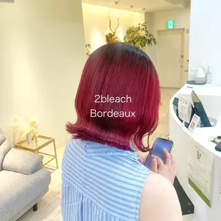 ショート カラー ゆさこのか ダブルカラー／縮毛のヘアスタイル