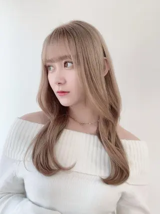 セミロング カラー パーマ ヘアアレンジ メンズ キッズ ネイル マツエク・マツパ アイブロウ 渋谷レイヤーカット❌ 縮毛矯正専門/武田涼のヘアスタイル