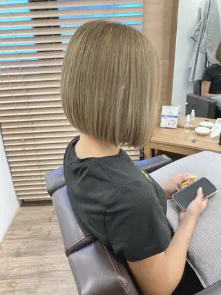 ミディアム カラー ハイライト⭐️上野 高広のヘアスタイル