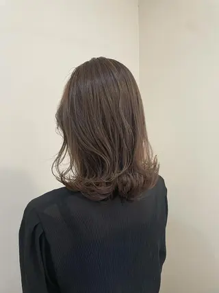 ミディアム カラー 髪質改善特化 🫧松野力也のヘアスタイル