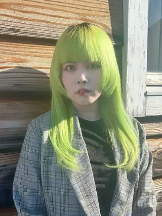 ロング カラー 💚ᩚMISAKI/ 艶髪カラー💚ᩚのヘアスタイル