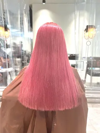 ロング カラー ヘアアレンジ ネイル 🌈インナーカラー ‘ショウマ’🌈のヘアスタイル