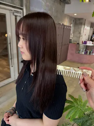 ロング 森田遥奈/透明感カラ ー/似合わせカットのヘアスタイル