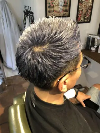 ショート カラー メンズ 冨士川 英樹のヘアスタイル