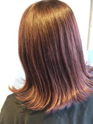 ミディアム メンズパーマ、カラー 大募集村上莉奈のヘアスタイル