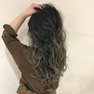 ロング 福原 優介のヘアスタイル