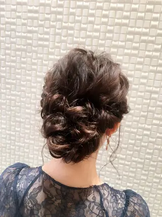ミディアム セミロング ロング ヘアアレンジ scene. haraのヘアスタイル