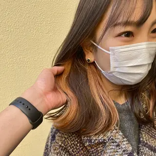 ミディアム カラー ハイトーン/デザイン hirokiのヘアスタイル