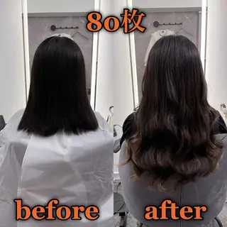 ロング KOSEI シールエクステのヘアスタイル