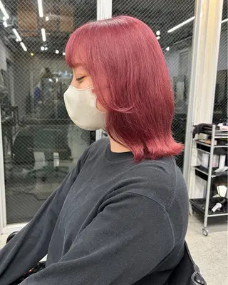 ミディアム カラー ダブルカラー/寒色 カラー/リリカ🦕のヘアスタイル