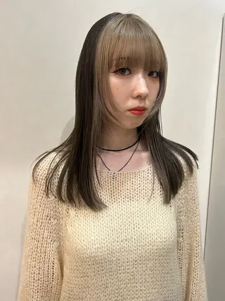 ロング ボブ/透明感カラー 🧸YUI❤️のヘアスタイル