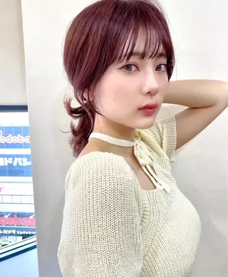 ミディアム カラー 似合わせレイヤー 🇰🇷荒木洋文のヘアスタイル