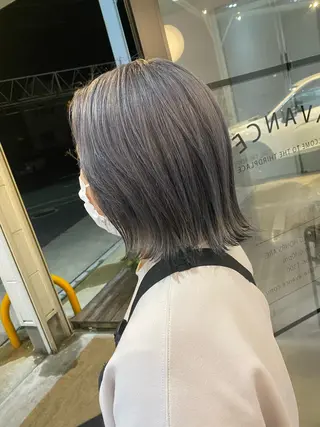ミディアム カラー 鍵谷 公宏のヘアスタイル