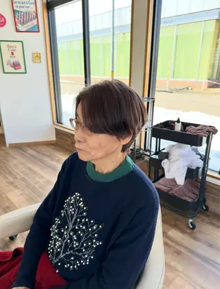 ショート 艶髪カラー/髪質改善 細貝 舞利のヘアスタイル